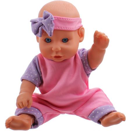 Toi-toys Babypop Met Kledingset 20 Cm Roze/paars