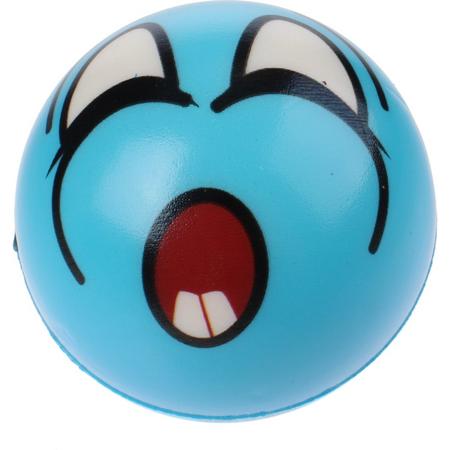 Toi-toys Bal Funy Face 8 Cm Blauw