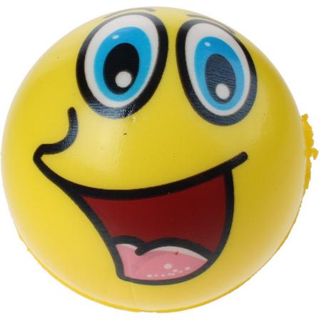 Toi-toys Bal Funy Face 8 Cm Geel