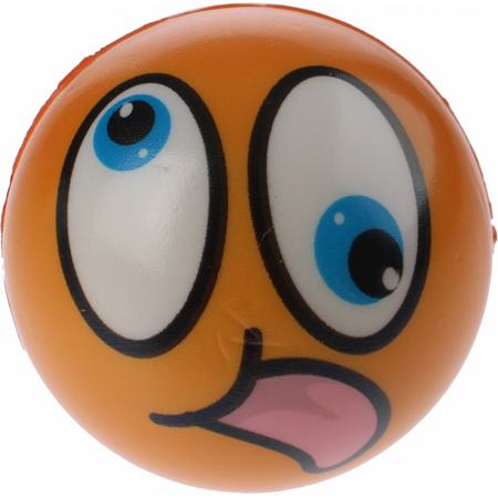 Toi-toys Bal Funy Face 8 Cm Oranje