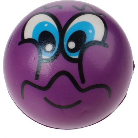 Toi-toys Bal Funy Face 8 Cm Paars