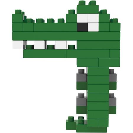 Toi-toys Bouwpakket Mini Blokken Krokodil 16 Cm