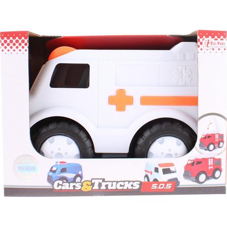Toi-toys Cars & Trucks Ambulance Wit 23 Cm