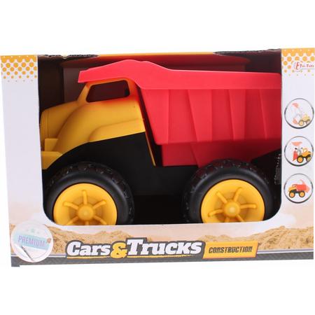 Toi-toys Cars & Trucks Kiepwagen Geel/rood 20 Cm