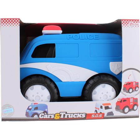 Toi-toys Cars & Trucks Politieauto Blauw 32 Cm