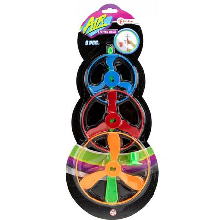 Toi-toys Flying Discs Air 12-10-8 Cm Groen/blauw/rood 4-delig