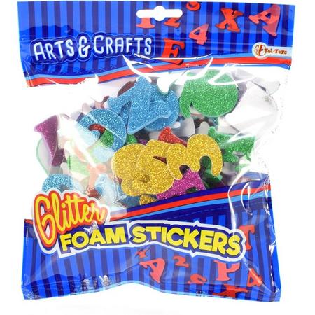 Toi-toys Foamstickers In Hersluitbare Zak Letters