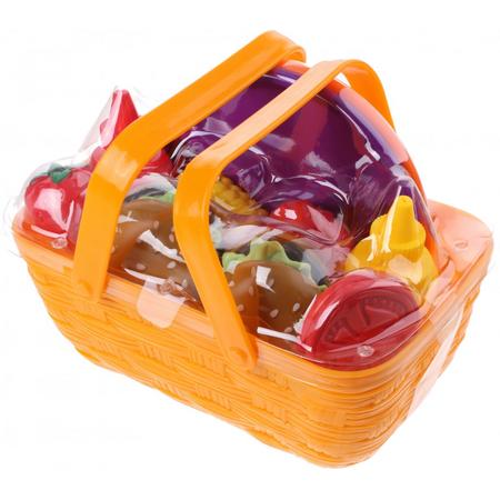 Toi-toys Fruit En Eten Speelset Oranje 9-delig