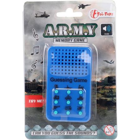Toi-toys Geheugenspel Army Memory Jongens Blauw