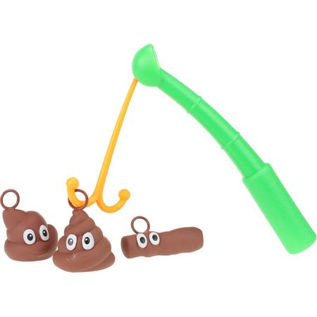 Toi-toys Hengelspel Funny Poo Bruin/groen 4-delig