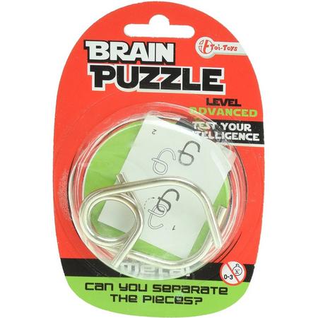 Toi-toys Hersenkraker Brain Puzzle Advanced Zilver