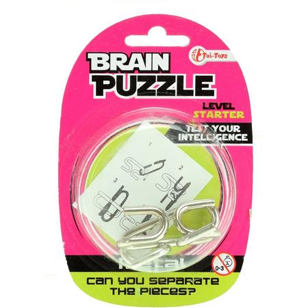 Toi-toys Hersenkraker Brain Puzzle Starter Zilver