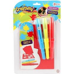 Toi-toys Kleurset Airbrush Junior 15 Cm Blauw/geel/rood 7-delig