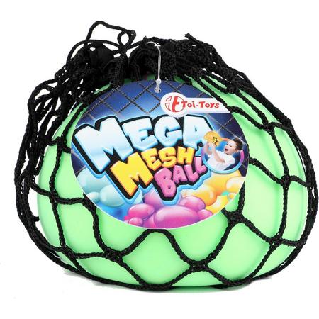 Toi-toys Knijpbal Mega Junior 18 Cm Mesh Groen 2-delig