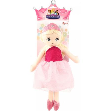Toi-toys Knuffelpop Prinses Roze 38 Cm
