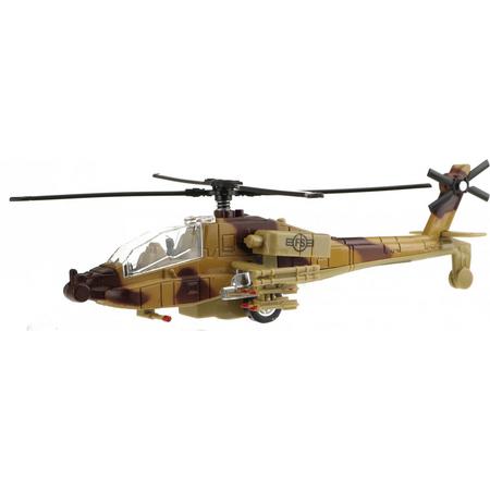 Toi-toys Militaire Helikopter Met Licht En Geluid 20 Cm Bruin