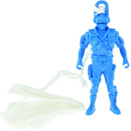 Toi-toys Militaire Parachutist Blauw 10cm