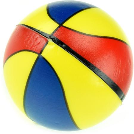 Toi-toys Mini Basketbal Rood/geel/blauw 6 Cm
