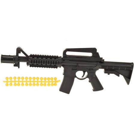 Toi-toys Mini Gun M4 Met Zachte Kogeltjes Zwart