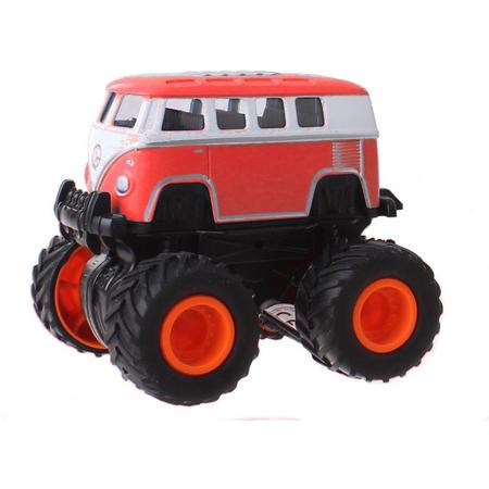 Toi-toys Monstertruck Bus Rood 8 Cm
