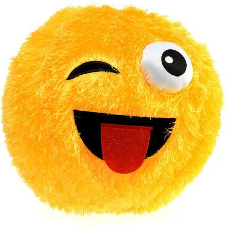 Toi-toys Opblaasbaar Fuzzy Smiley Gezicht 23 Cm Geel