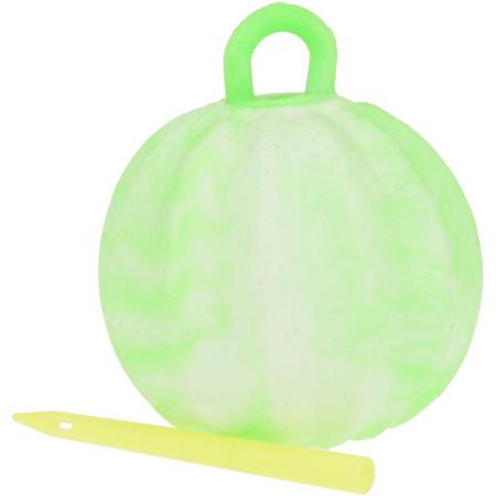 Toi-toys Opblaasbare Bal 40 Cm Met Opblaasstuk Groen 2-delig
