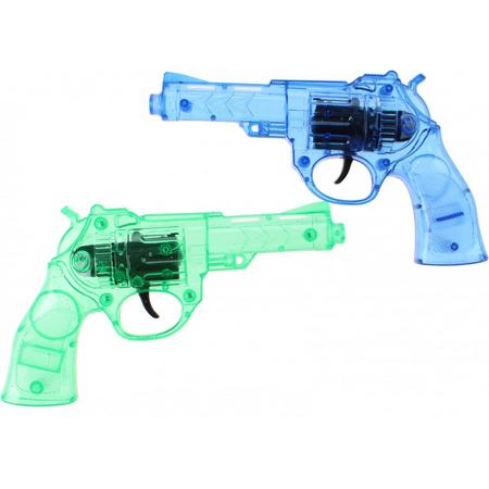 Toi-toys Pistolen 2 Stuks Met Licht Groen/blauw 24 Cm