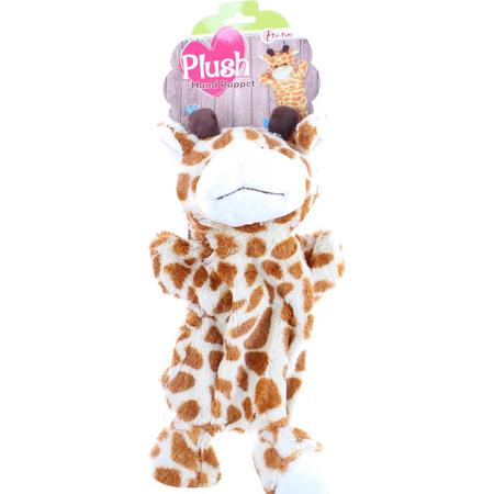 Toi-toys Plush Handpop Giraffe 32 Cm Bruin