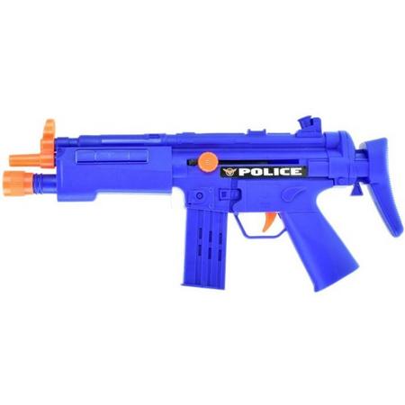 Toi-toys Politie Mp5 Ratelgeweer Blauw