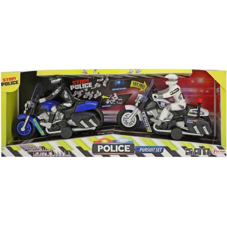 Toi-toys Politieachtervolging Op Motor 19 Cm 2 Stuks Blauw