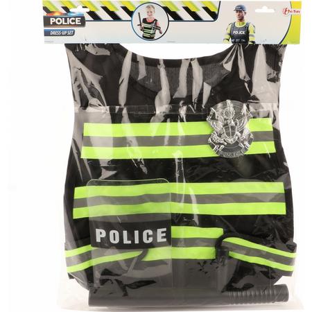 Toi-toys Politieset Zwart/geel 38 Cm