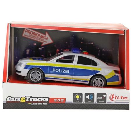 Toi-toys Polizei Frictie Met Licht En Geluid 15 Cm