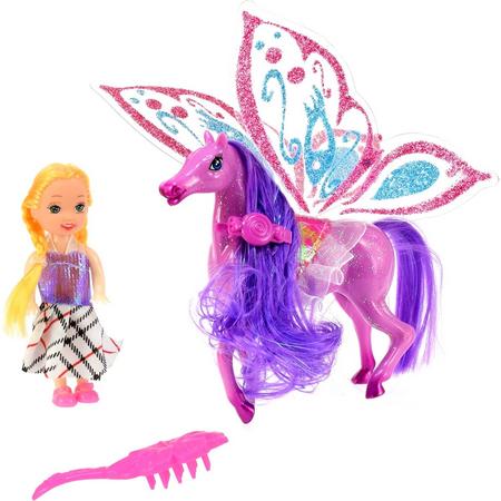 Toi-toys Prinses Met Elvenpaard Paars 4-delig