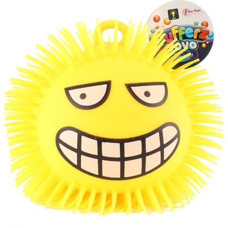 Toi-toys Pufferbal Emoji Blij Geel 15 Cm