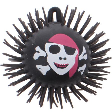 Toi-toys Pufferbal Met Lichteffect Piraat Zwart/roze 70 Mm