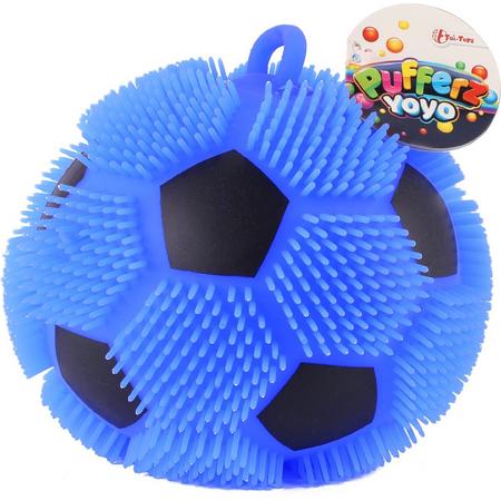 Toi-toys Pufferbal Voetbal Blauw 13 Cm