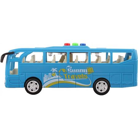 Toi-toys Reisbus Sunny Travels 16 Cm Blauw
