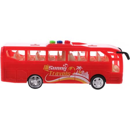Toi-toys Reisbus Sunny Travels 16 Cm Rood