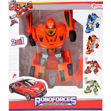 Toi-toys Roboforces Transforamtion Robot Oranje 20,5 Cm
