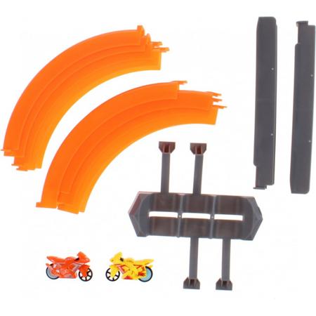 Toi-toys Speelset Turbo Racers Looping Oranje 13-delig