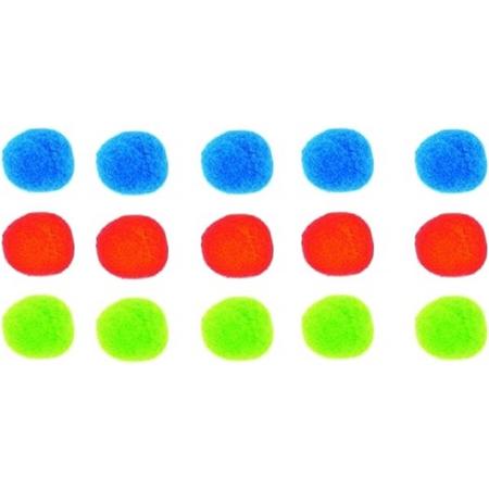 Toi-toys Splashballen Blauw/groen/rood 15 Stuks