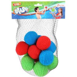 Toi-toys Splashballen Foam Blauw/rood/groen 12 Stuks