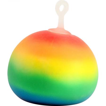 Toi-toys Squeeze Bal Junior Siliconen Rainbow