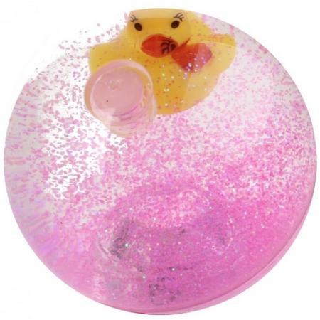 Toi-toys Stuiterbal Glitter Met Licht Roze 7 Cm