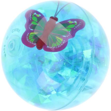 Toi-toys Stuiterbal Vlinder Met Lichteffect 7 Cm Blauw