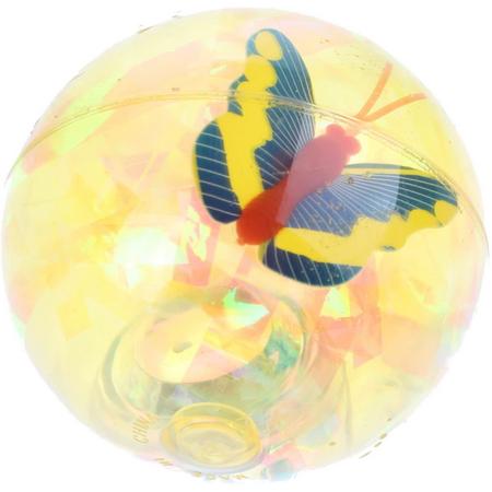 Toi-toys Stuiterbal Vlinder Met Lichteffect 7 Cm Geel