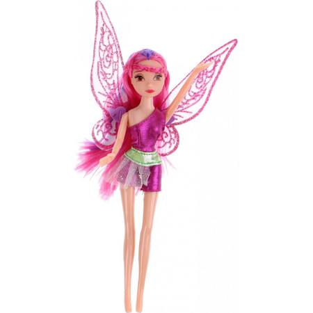 Toi-toys Tienerpop Butterfly Fairy Met Vleugels 22 Cm Roze