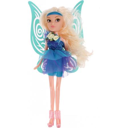 Toi-toys Tienerpop Fairy Secrets Elf 22 Cm Blauwe Vleugels