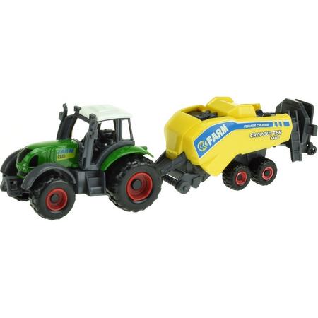 Toi-toys Tractor Cropcutter 16 Cm Groen/geel