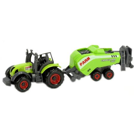Toi-toys Tractor Cropcutter 16 Cm Lichtgroen